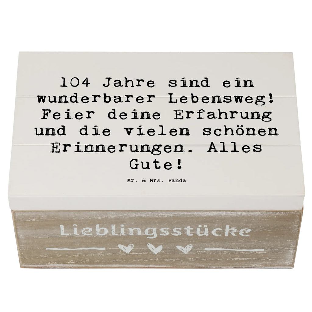 Holzkiste Spruch 104. Geburtstag Dekokiste, Kiste, Schatzkiste, Geschenkbox, Truhe, Erinnerungskiste, Geschenkdose, Aufbewahrungsbox, Schatulle, XXL, Erinnerungsbox, Holzkiste, Geburtstag, Geburtstagsgeschenk, Geschenk