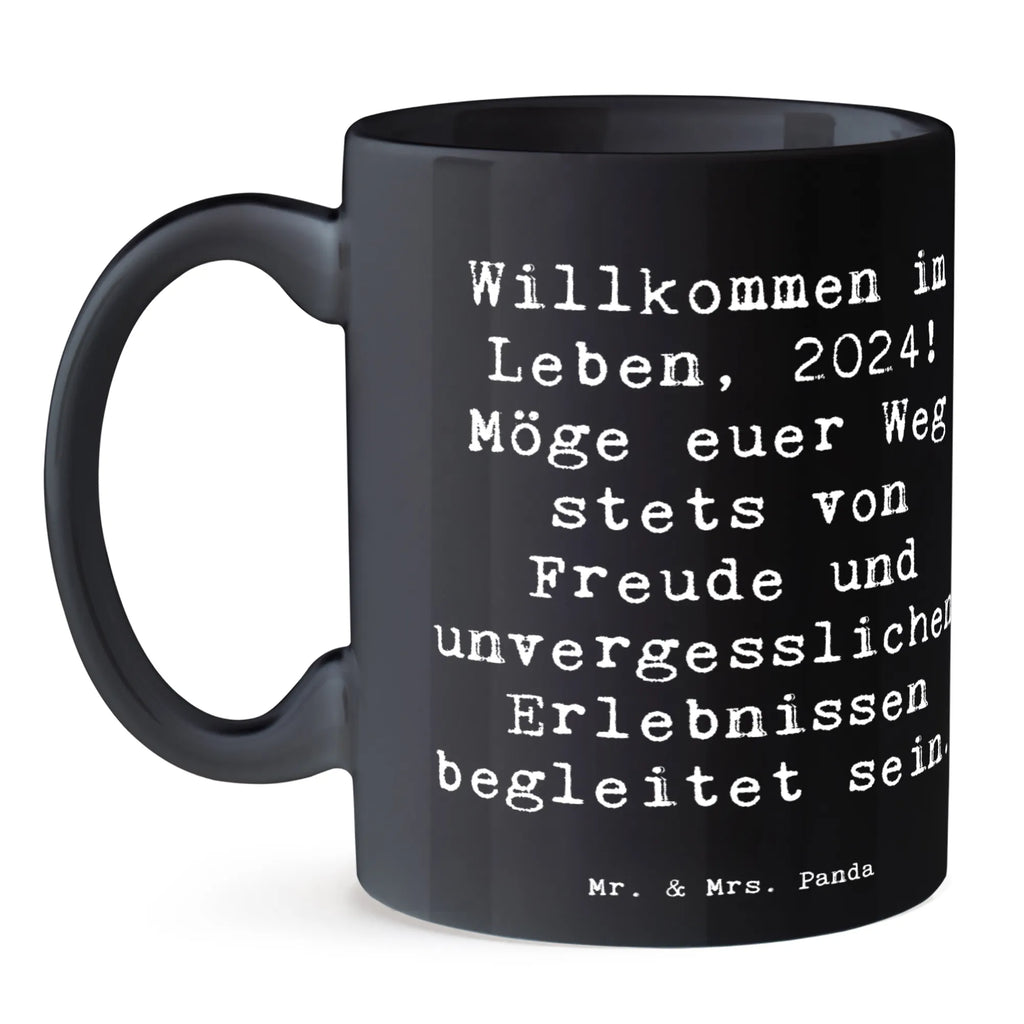 Mug Saying Willkommen im Leben, 2024! Möge euer Weg stets von Freude und unvergesslichen Erlebnissen begleitet sein. Bürotasse, Geschenktasse, Kaffeetasse, Teetasse, Tasse mit Zitaten, Tasse, Keramiktasse, Porzellantasse, Tasse mit Motiven, Geburtstag, Geburtstagsgeschenk, Geschenk