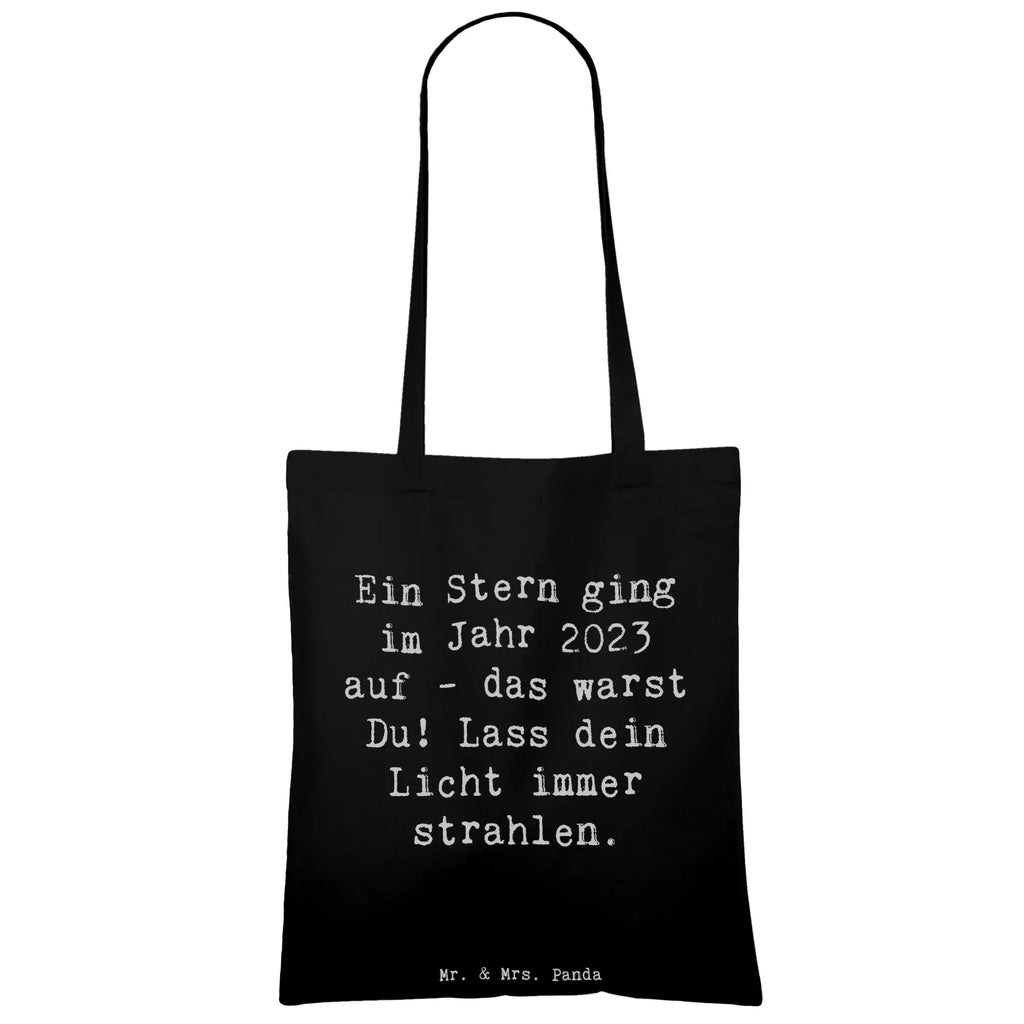Tote bag Saying Ein Stern ging im Jahr 2023 auf - das warst Du! Lass dein Licht immer strahlen. Beuteltasche, Beutel, Einkaufstasche, Jutebeutel, Stoffbeutel, Tasche, Shopper, Umhängetasche, Strandtasche, Schultertasche, Stofftasche, Tragetasche, Badetasche, Jutetasche, Einkaufstüte, Laptoptasche, Geburtstag, Geburtstagsgeschenk, Geschenk