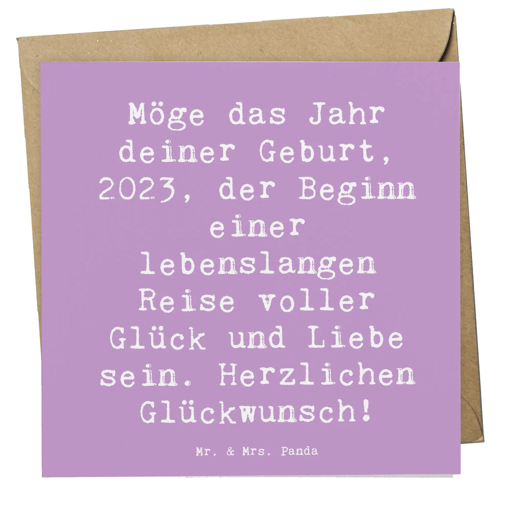 Deluxe Card Saying Möge das Jahr deiner Geburt, 2023, der Beginn einer lebenslangen Reise voller Glück und Liebe sein. Herzlichen Glückwunsch! Hochwertige Klappkarte, Grußkarte, Glückwunschkarte, Karte, Geburtstagskarte, Klappkarte, Hochwertige Grußkarte, Einladungskarte, Hochzeitskarte, Geburtstag, Geburtstagsgeschenk, Geschenk