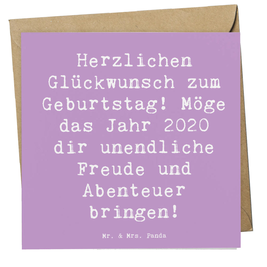 Deluxe Karte Spruch 2020 Geburtstag Freude Karte, Grußkarte, Klappkarte, Einladungskarte, Glückwunschkarte, Hochzeitskarte, Geburtstagskarte, Hochwertige Grußkarte, Hochwertige Klappkarte, Geburtstag, Geburtstagsgeschenk, Geschenk