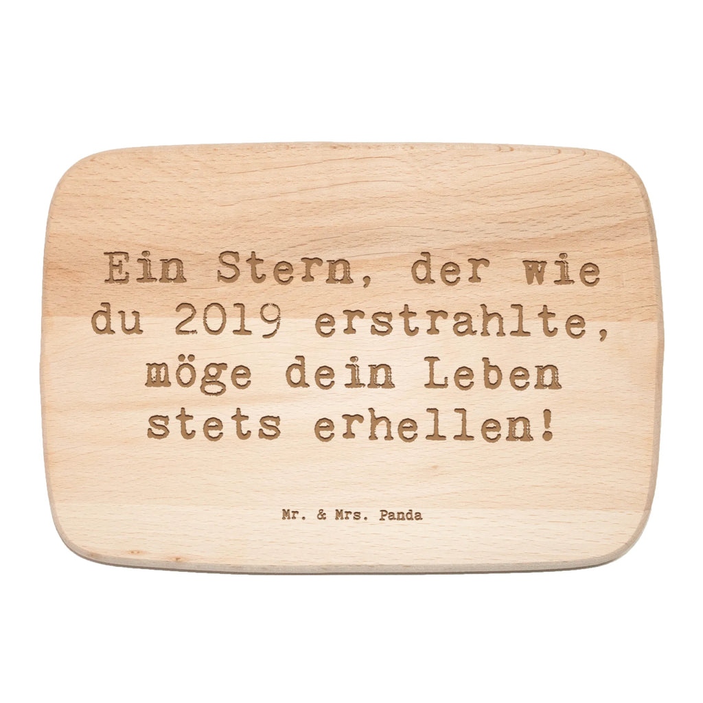 Śniadaniowa deska Przysłowie Ein Stern, der wie du 2019 erstrahlte, möge dein Leben stets erhellen! Urodziny, prezent urodzinowy, prezent