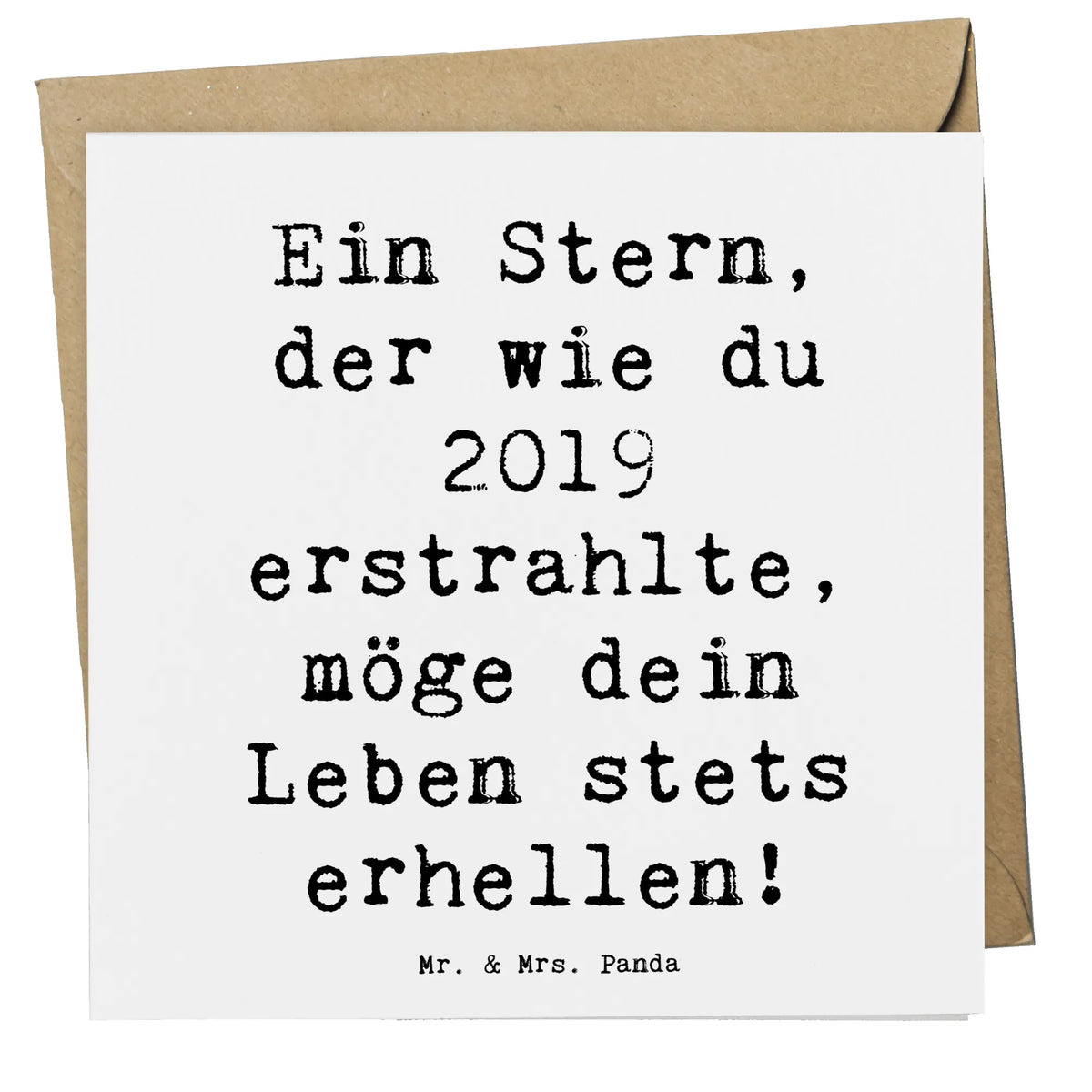Karta Deluxe Powiedzenie Ein Stern, der wie du 2019 erstrahlte, möge dein Leben stets erhellen!