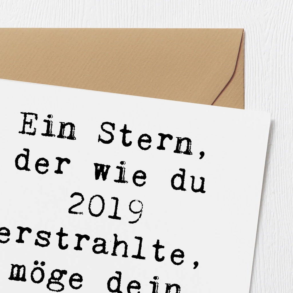 Deluxe Card Saying Ein Stern, der wie du 2019 erstrahlte, möge dein Leben stets erhellen! Karte, Grußkarte, Klappkarte, Einladungskarte, Glückwunschkarte, Hochzeitskarte, Geburtstagskarte, Hochwertige Grußkarte, Hochwertige Klappkarte, Geburtstag, Geburtstagsgeschenk, Geschenk