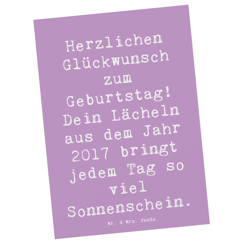 Postcard Saying Herzlichen Glückwunsch zum Geburtstag! Dein Lächeln aus dem Jahr 2017 bringt jedem Tag so viel Sonnenschein. Einladung, Karte, Geschenkkarte, Einladungskarte, Ansichtskarten, Postkarte, Dankeskarte, Einladung Geburtstag, Einladungskarten Geburtstag, Ansichtskarte, Grußkarte, Geburtstagskarte, Geburtstag, Geburtstagsgeschenk, Geschenk