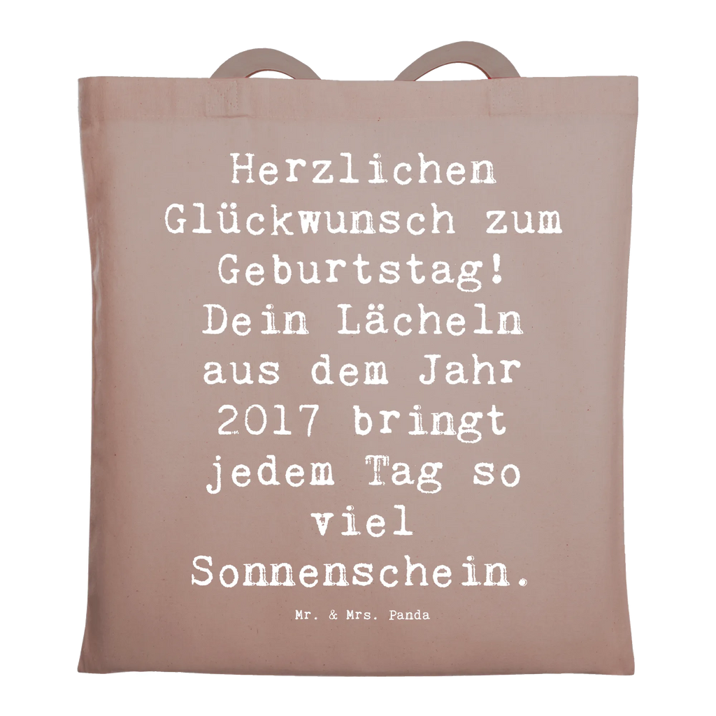 Tragetasche Spruch 2017 Geburtstag Lächeln Beuteltasche, Beutel, Einkaufstasche, Jutebeutel, Stoffbeutel, Tasche, Shopper, Umhängetasche, Strandtasche, Schultertasche, Stofftasche, Tragetasche, Badetasche, Jutetasche, Einkaufstüte, Laptoptasche, Geburtstag, Geburtstagsgeschenk, Geschenk