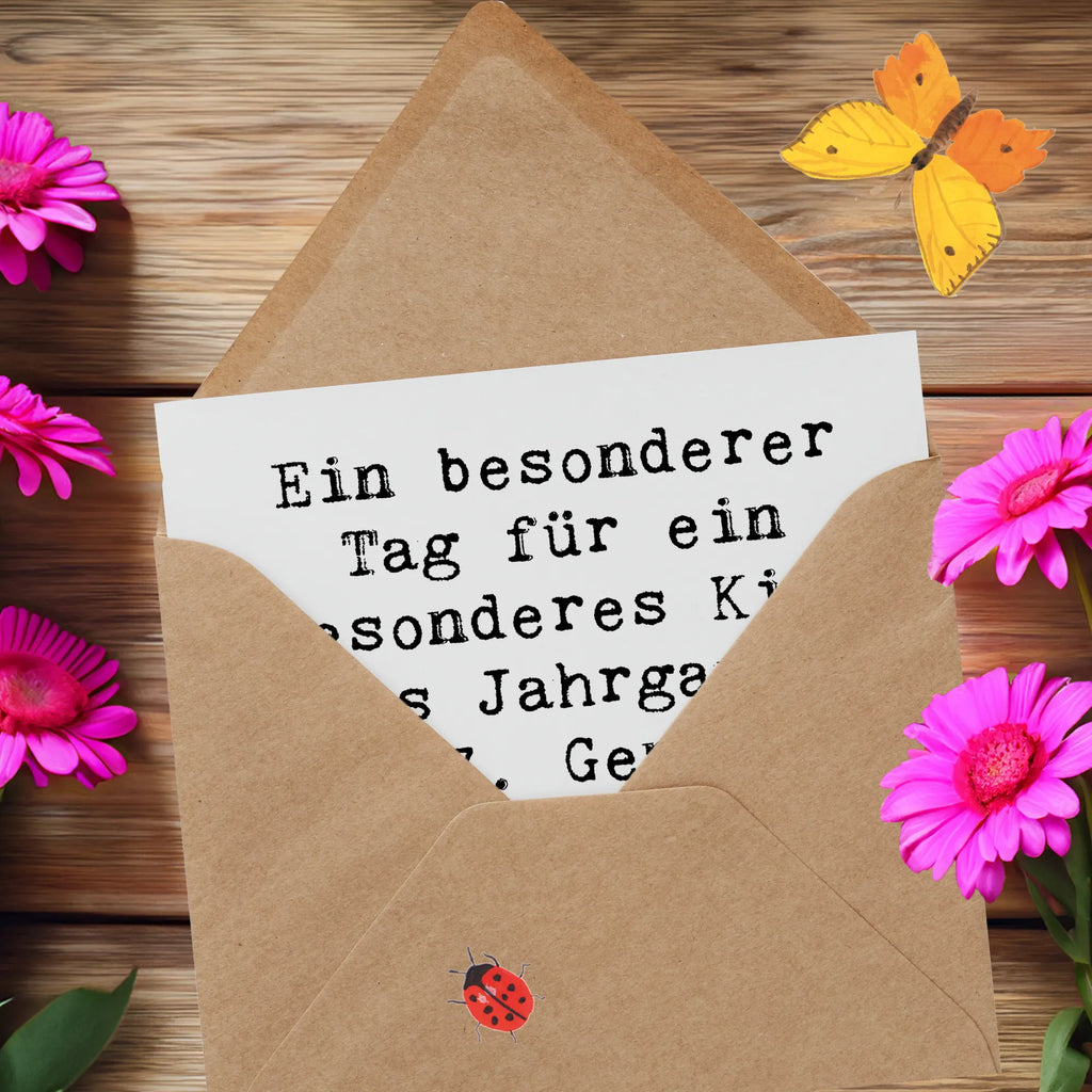 Deluxe Card Saying Ein besonderer Tag für ein besonderes Kind des Jahrgangs 2017. Genieße deinen Geburtstag in vollen Zügen! Karte, Grußkarte, Klappkarte, Einladungskarte, Glückwunschkarte, Hochzeitskarte, Geburtstagskarte, Hochwertige Grußkarte, Hochwertige Klappkarte, Geburtstag, Geburtstagsgeschenk, Geschenk