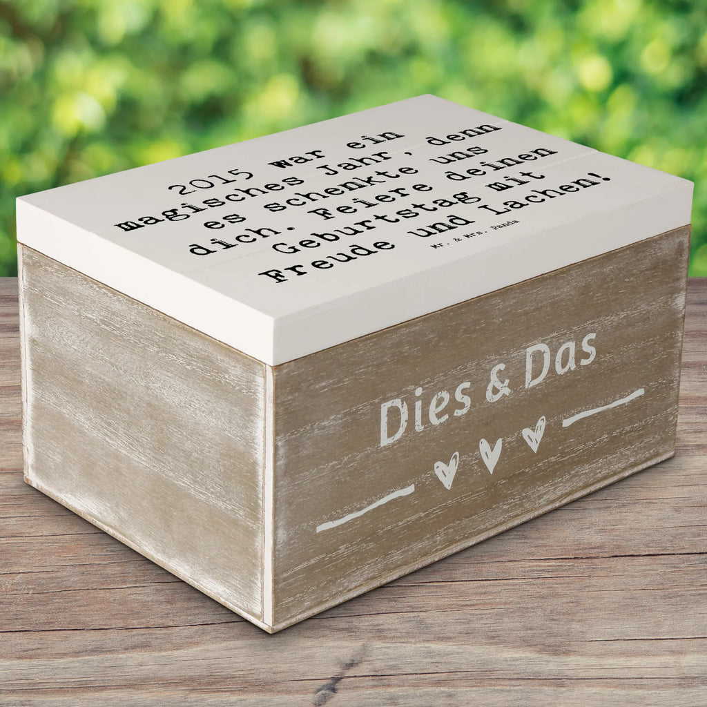 Holzkiste Spruch 2015 Geburtstag Truhe, Erinnerungsbox, Geschenkbox, Holzkiste, Schatulle, XXL, Dekokiste, Aufbewahrungsbox, Kiste, Erinnerungskiste, Geschenkdose, Schatzkiste, Geburtstag, Geburtstagsgeschenk, Geschenk