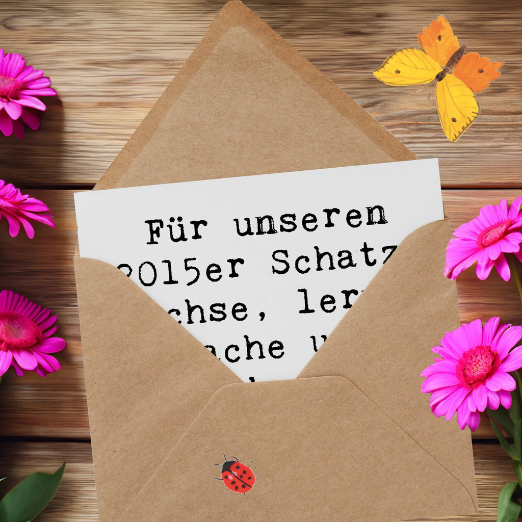 Deluxe Karte Spruch 2015 Geburtstag Karte, Grußkarte, Klappkarte, Einladungskarte, Glückwunschkarte, Hochzeitskarte, Geburtstagskarte, Hochwertige Grußkarte, Hochwertige Klappkarte, Geburtstag, Geburtstagsgeschenk, Geschenk