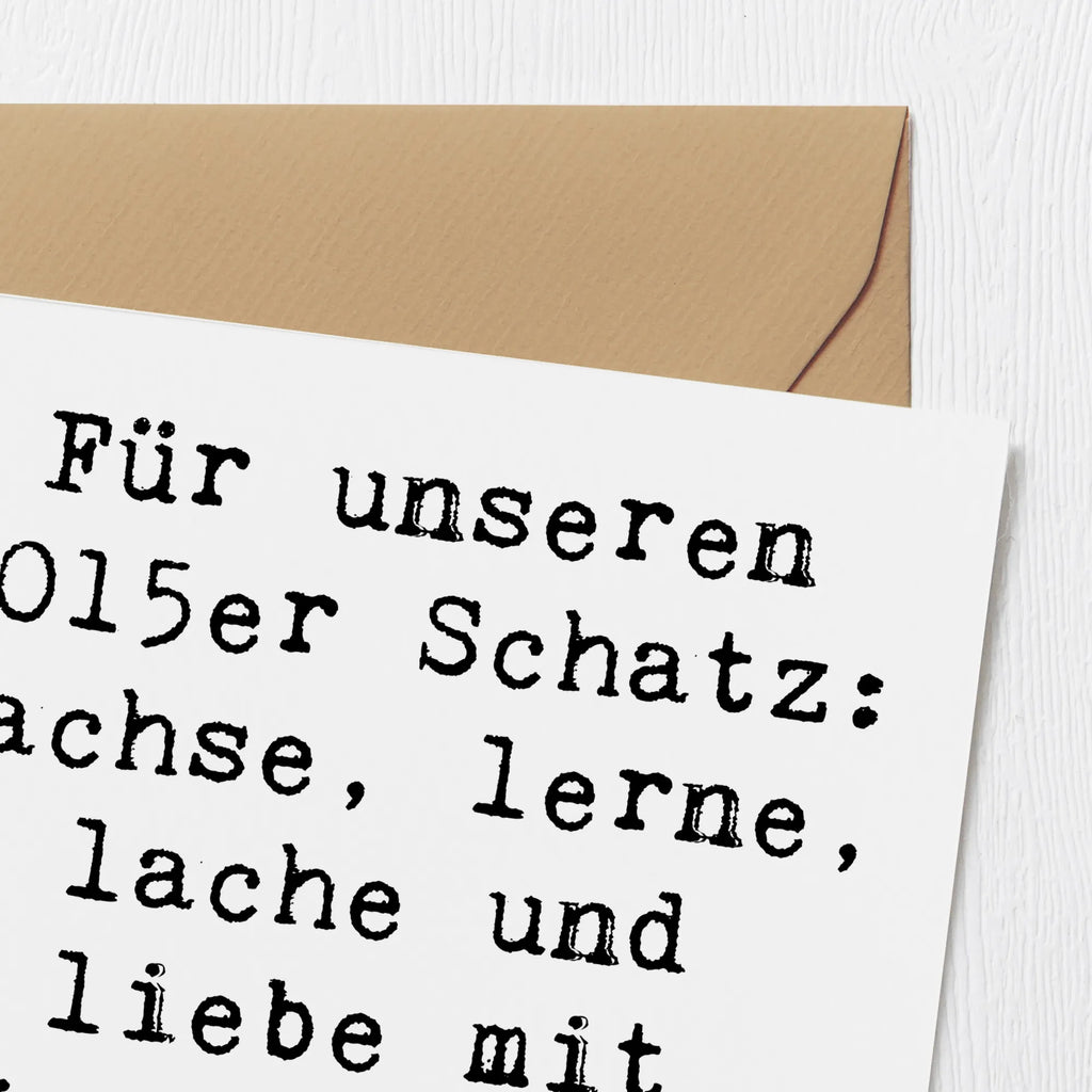 Deluxe Karte Spruch 2015 Geburtstag Karte, Grußkarte, Klappkarte, Einladungskarte, Glückwunschkarte, Hochzeitskarte, Geburtstagskarte, Hochwertige Grußkarte, Hochwertige Klappkarte, Geburtstag, Geburtstagsgeschenk, Geschenk