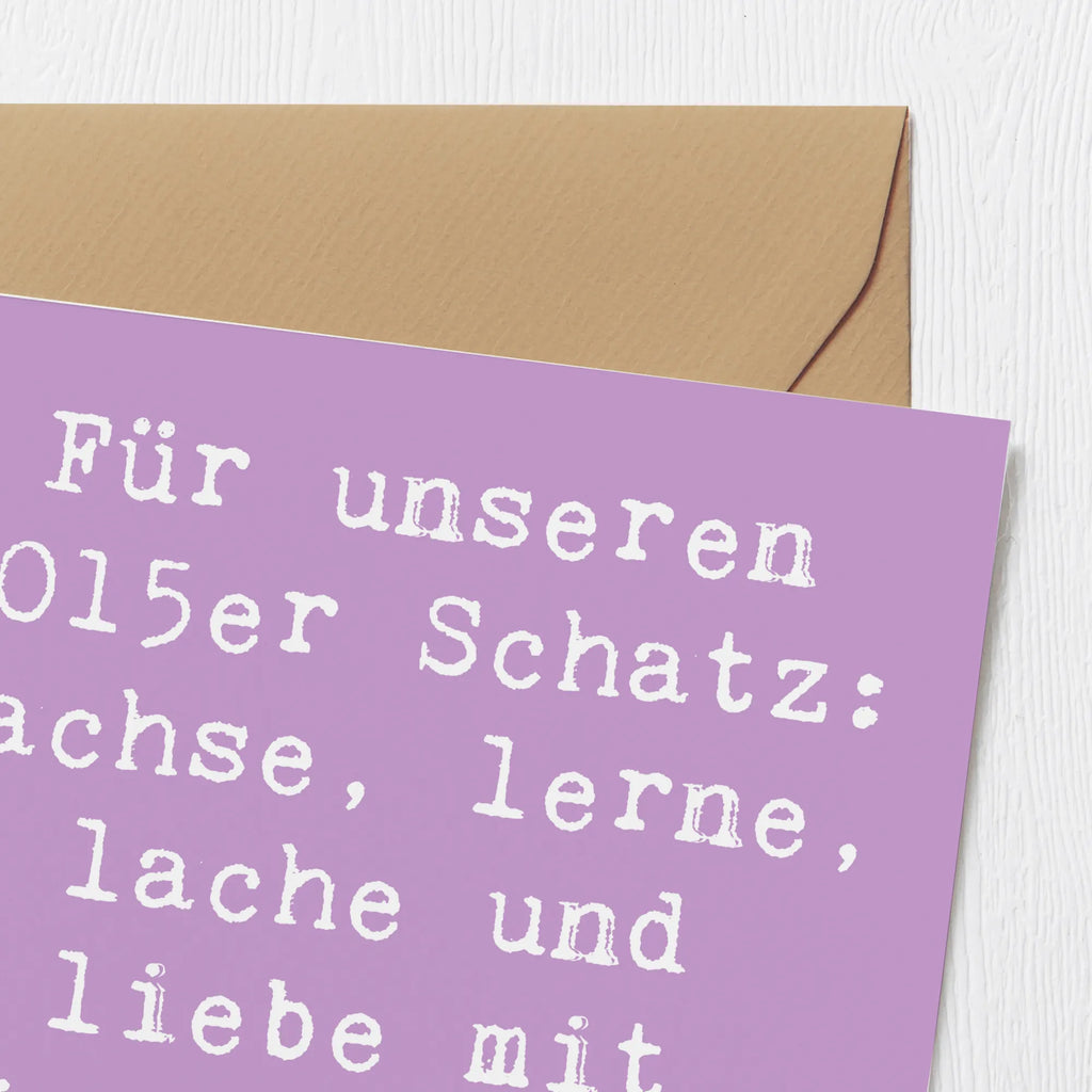Deluxe Karte Spruch 2015 Geburtstag Karte, Grußkarte, Klappkarte, Einladungskarte, Glückwunschkarte, Hochzeitskarte, Geburtstagskarte, Hochwertige Grußkarte, Hochwertige Klappkarte, Geburtstag, Geburtstagsgeschenk, Geschenk