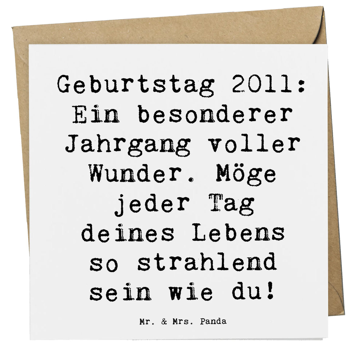 Karta Deluxe Powiedzenie Geburtstag 2011: Ein besonderer Jahrgang voller Wunder. Möge jeder Tag deines Lebens so strahlend sein wie du!