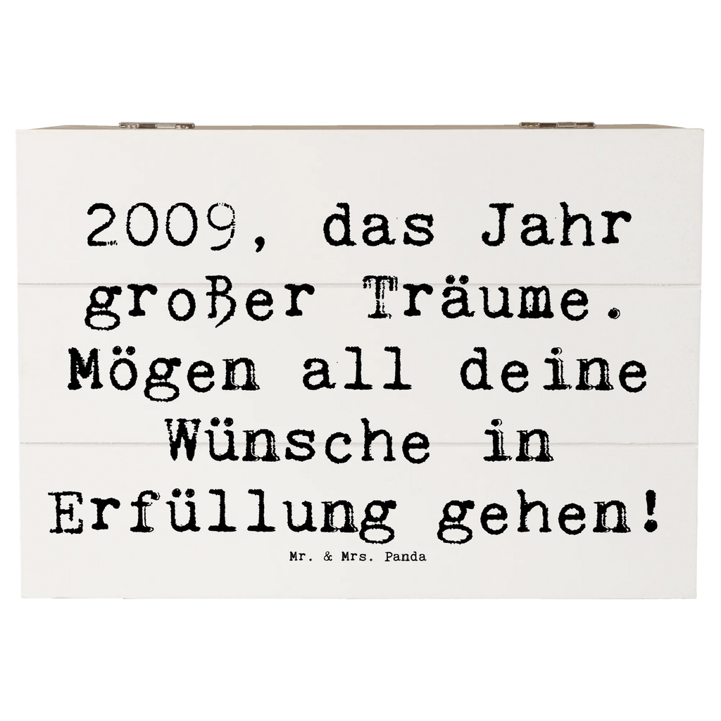 Wooden chest Saying 2009, das Jahr großer Träume. Mögen all deine Wünsche in Erfüllung gehen! Kiste, Schatulle, Schatzkiste, Aufbewahrungsbox, Truhe, XXL, Dekokiste, Erinnerungsbox, Holzkiste, Geschenkbox, Erinnerungskiste, Geschenkdose, Geburtstag, Geburtstagsgeschenk, Geschenk