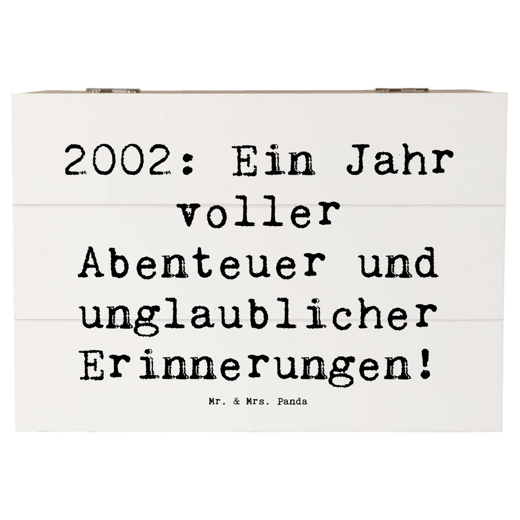 Holzkiste Spruch 2002 Geburtstag Abenteuer Kiste, Aufbewahrungsbox, Erinnerungskiste, Dekokiste, Erinnerungsbox, Geschenkdose, Schatzkiste, Geschenkbox, Holzkiste, Truhe, Schatulle, XXL, Geburtstag, Geburtstagsgeschenk, Geschenk