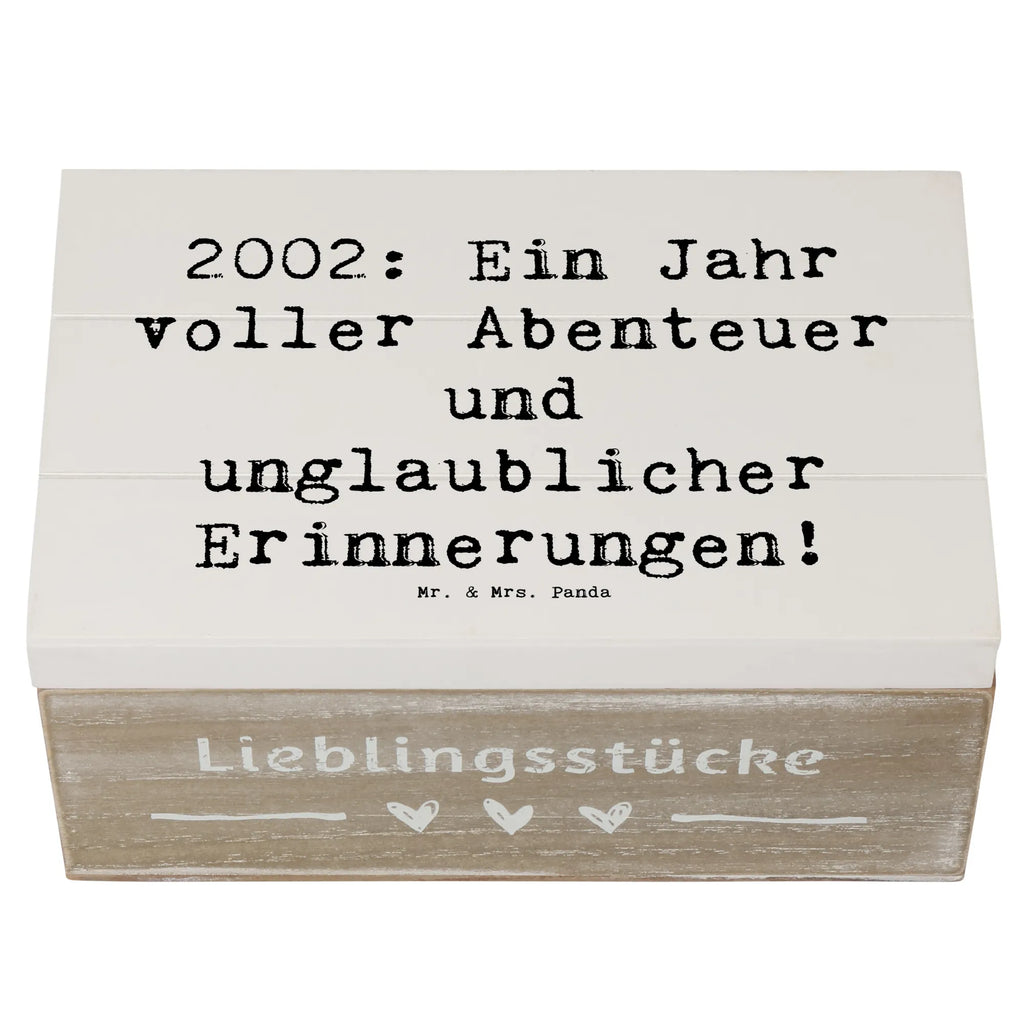 Holzkiste Spruch 2002 Geburtstag Abenteuer Kiste, Aufbewahrungsbox, Erinnerungskiste, Dekokiste, Erinnerungsbox, Geschenkdose, Schatzkiste, Geschenkbox, Holzkiste, Truhe, Schatulle, XXL, Geburtstag, Geburtstagsgeschenk, Geschenk