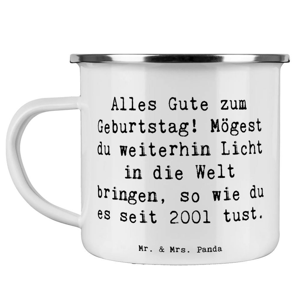 Enamel camping mug Saying Alles Gute zum Geburtstag! Mögest du weiterhin Licht in die Welt bringen, so wie du es seit 2001 tust. Outdoor Tasse, Blechtassen, Emaille Trinkbecher, Camping Tassen, Emaille Tasse Camping, Outdoor Becher, Camping Tasse Metall, Camping Becher Edelstahl, Camping Becher, Kaffee Blechtasse, Emaille Tassen, Metall Tasse, Emailletasse, Trinkbecher, Camping Tassen Emaille, Emaille Becher Camping, Campingtassen, Emaille Tasse, Camping Tasse Emaille, Tasse Emaille, Edelstahl Trinkbecher, Tasse Camping, Metalltasse, Emaille Becher, Blechtasse, Emaille Campingbecher, Campingtasse, Blechtasse Outdoor, Metalltasse für Camping, Campingbecher, Geburtstag, Geburtstagsgeschenk, Geschenk