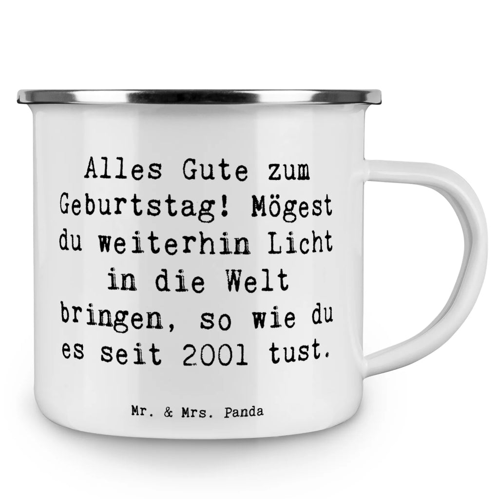 Enamel camping mug Saying Alles Gute zum Geburtstag! Mögest du weiterhin Licht in die Welt bringen, so wie du es seit 2001 tust. Outdoor Tasse, Blechtassen, Emaille Trinkbecher, Camping Tassen, Emaille Tasse Camping, Outdoor Becher, Camping Tasse Metall, Camping Becher Edelstahl, Camping Becher, Kaffee Blechtasse, Emaille Tassen, Metall Tasse, Emailletasse, Trinkbecher, Camping Tassen Emaille, Emaille Becher Camping, Campingtassen, Emaille Tasse, Camping Tasse Emaille, Tasse Emaille, Edelstahl Trinkbecher, Tasse Camping, Metalltasse, Emaille Becher, Blechtasse, Emaille Campingbecher, Campingtasse, Blechtasse Outdoor, Metalltasse für Camping, Campingbecher, Geburtstag, Geburtstagsgeschenk, Geschenk