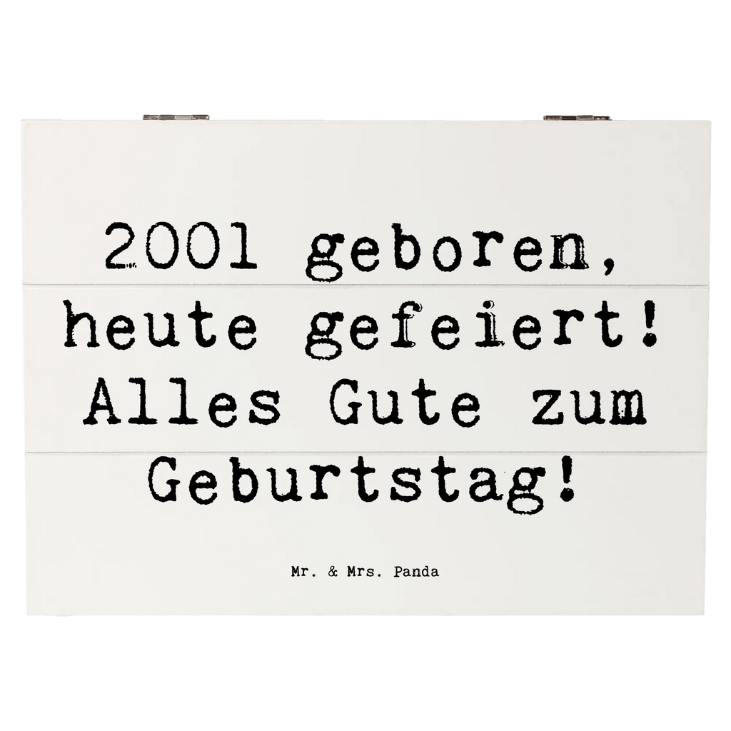 Wooden chest Saying 2001 geboren, heute gefeiert! Alles Gute zum Geburtstag! Truhe, Dekokiste, Schatulle, Aufbewahrungsbox, Holzkiste, Erinnerungskiste, Erinnerungsbox, Kiste, Geschenkdose, Geschenkbox, XXL, Schatzkiste, Geburtstag, Geburtstagsgeschenk, Geschenk