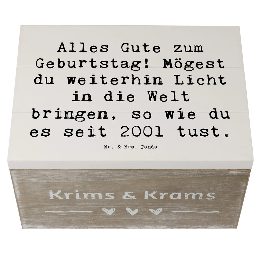 Holzkiste Spruch 2001 Geburtstag Licht Aufbewahrungsbox, Holzkiste, Erinnerungsbox, Kiste, Truhe, Geschenkbox, Erinnerungskiste, XXL, Schatulle, Schatzkiste, Geschenkdose, Dekokiste, Geburtstag, Geburtstagsgeschenk, Geschenk