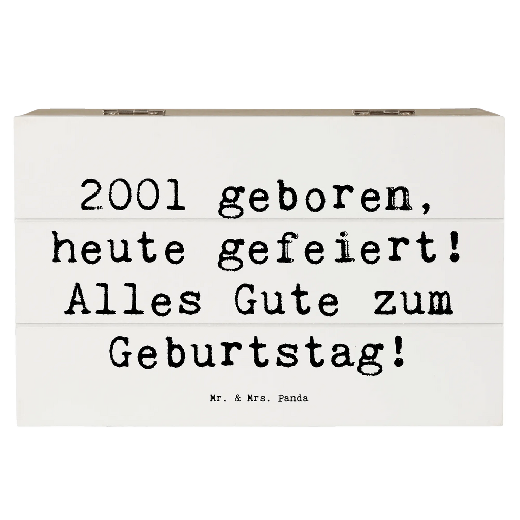 Wooden chest Saying 2001 geboren, heute gefeiert! Alles Gute zum Geburtstag! Truhe, Dekokiste, Schatulle, Aufbewahrungsbox, Holzkiste, Erinnerungskiste, Erinnerungsbox, Kiste, Geschenkdose, Geschenkbox, XXL, Schatzkiste, Geburtstag, Geburtstagsgeschenk, Geschenk