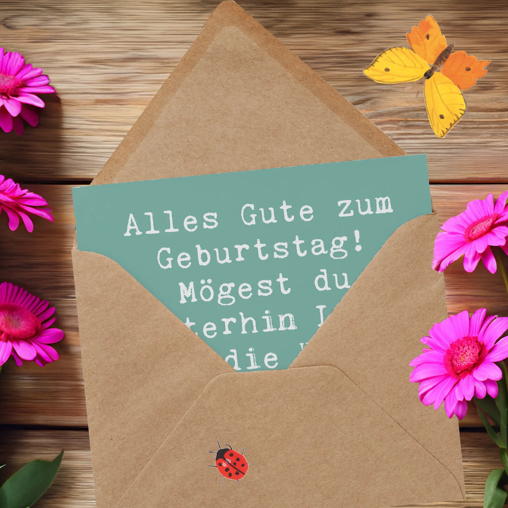 Deluxe Karte Spruch 2001 Geburtstag Licht Karte, Grußkarte, Klappkarte, Einladungskarte, Glückwunschkarte, Hochzeitskarte, Geburtstagskarte, Hochwertige Grußkarte, Hochwertige Klappkarte, Geburtstag, Geburtstagsgeschenk, Geschenk