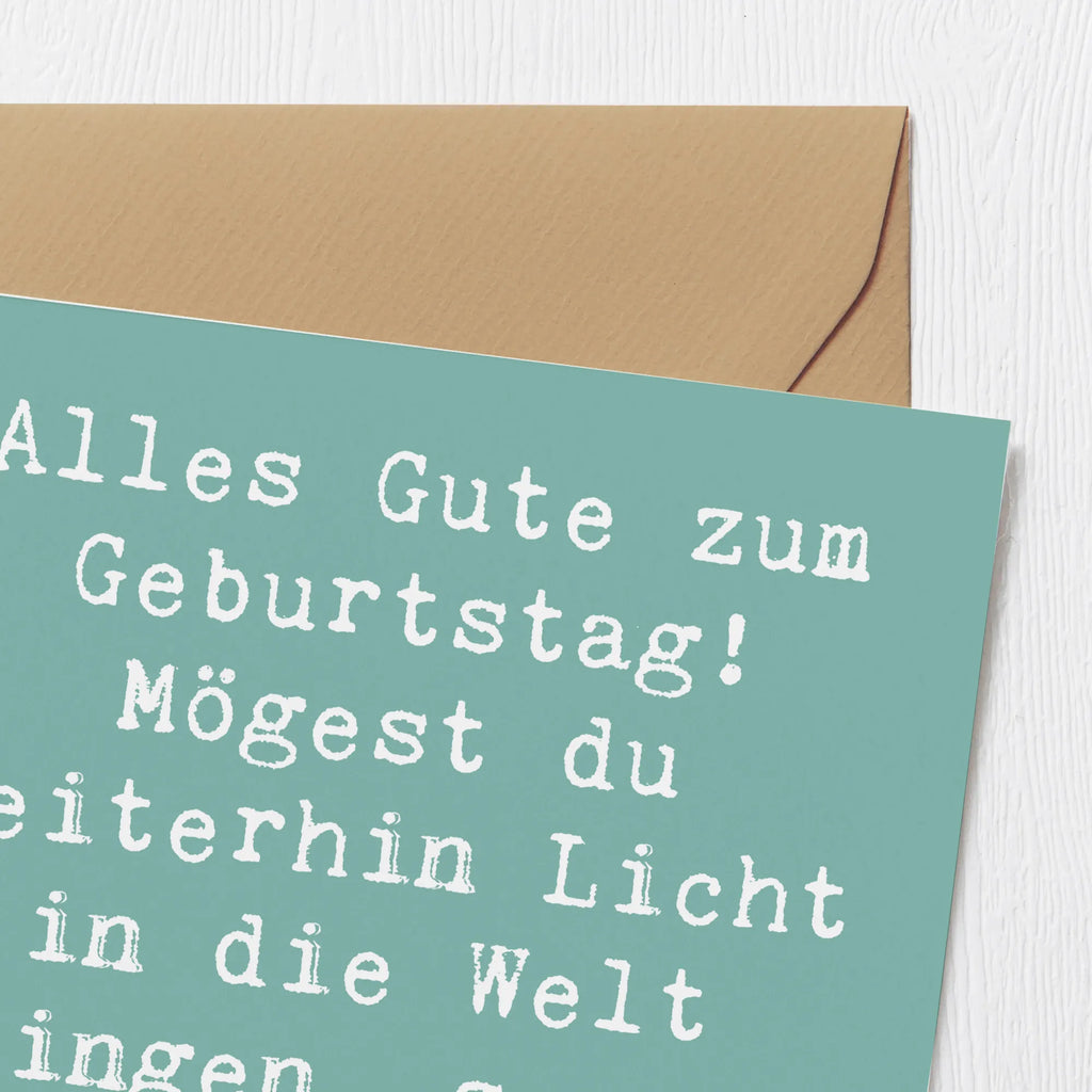 Deluxe Karte Spruch 2001 Geburtstag Licht Karte, Grußkarte, Klappkarte, Einladungskarte, Glückwunschkarte, Hochzeitskarte, Geburtstagskarte, Hochwertige Grußkarte, Hochwertige Klappkarte, Geburtstag, Geburtstagsgeschenk, Geschenk
