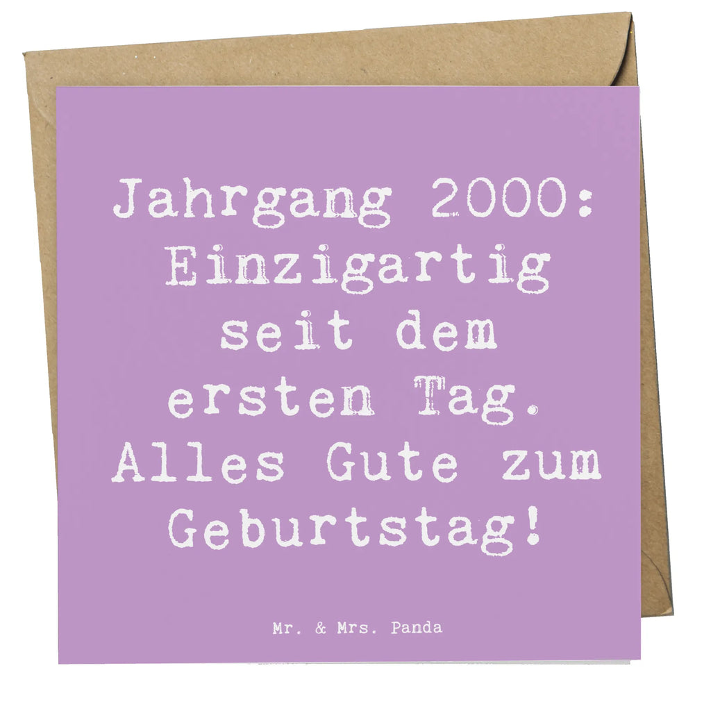 Deluxe Karte Spruch 2000 Geburtstag Karte, Grußkarte, Klappkarte, Einladungskarte, Glückwunschkarte, Hochzeitskarte, Geburtstagskarte, Hochwertige Grußkarte, Hochwertige Klappkarte, Geburtstag, Geburtstagsgeschenk, Geschenk