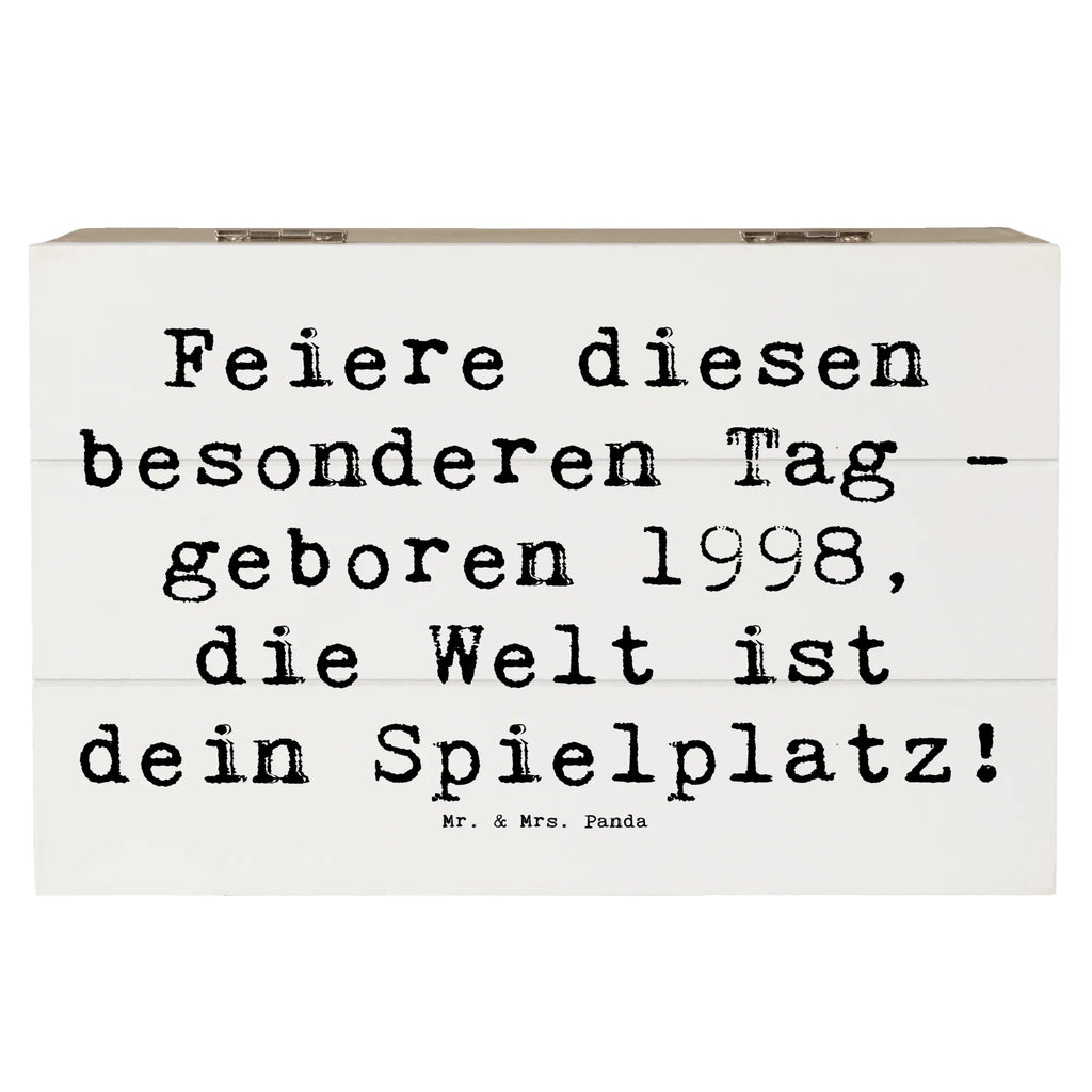 Holzkiste Spruch 1998 Geburtstag Dekokiste, Geschenkbox, Truhe, Geschenkdose, Aufbewahrungsbox, Erinnerungsbox, Erinnerungskiste, Kiste, Holzkiste, XXL, Schatzkiste, Schatulle, Geburtstag, Geburtstagsgeschenk, Geschenk