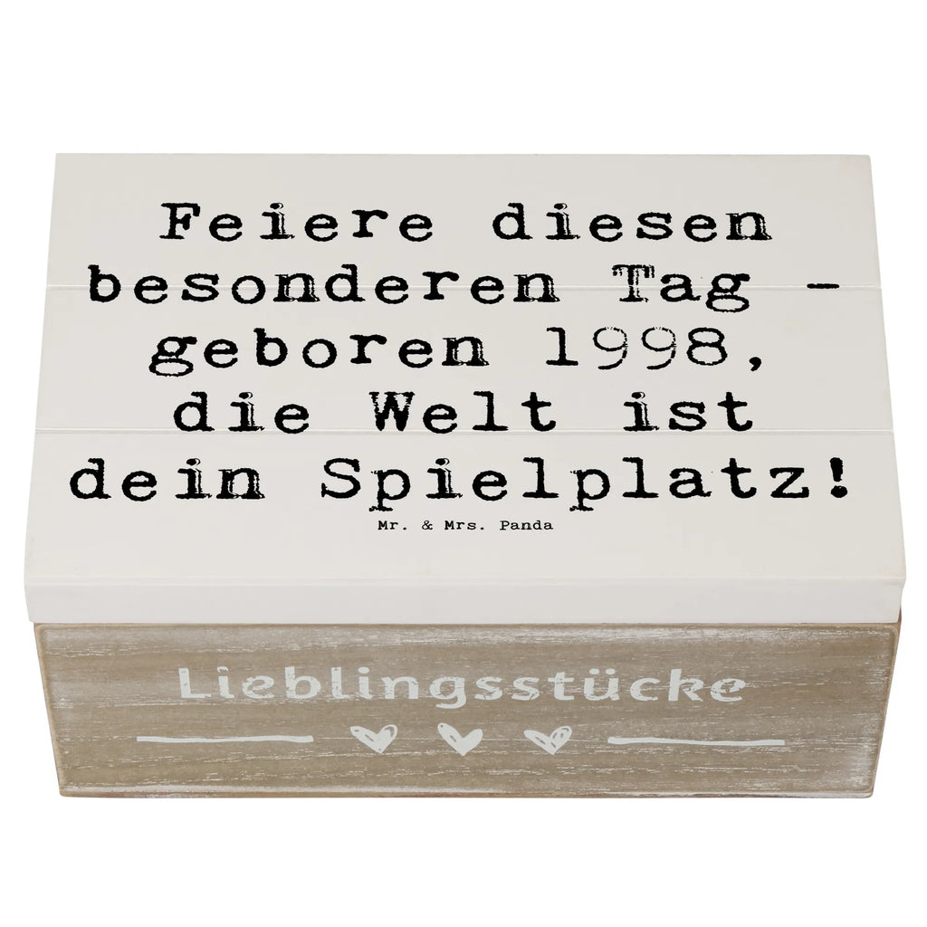 Holzkiste Spruch 1998 Geburtstag Dekokiste, Geschenkbox, Truhe, Geschenkdose, Aufbewahrungsbox, Erinnerungsbox, Erinnerungskiste, Kiste, Holzkiste, XXL, Schatzkiste, Schatulle, Geburtstag, Geburtstagsgeschenk, Geschenk