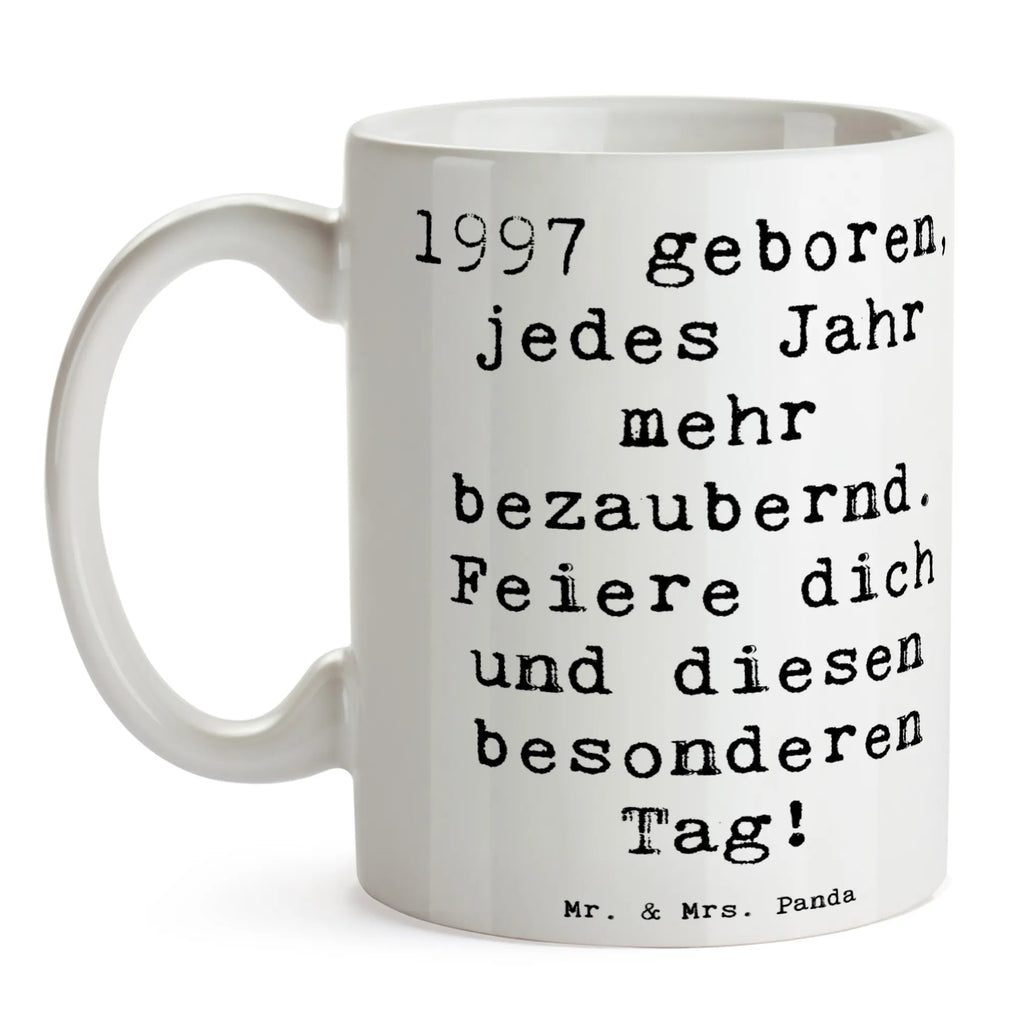 Tasse Spruch 1997 Geburtstag Charmant Tasse mit Motiven, Tasse mit Zitaten, Kaffeetasse, Geschenktasse, Bürotasse, Teetasse, Tasse, Porzellantasse, Keramiktasse, Geburtstag, Geburtstagsgeschenk, Geschenk