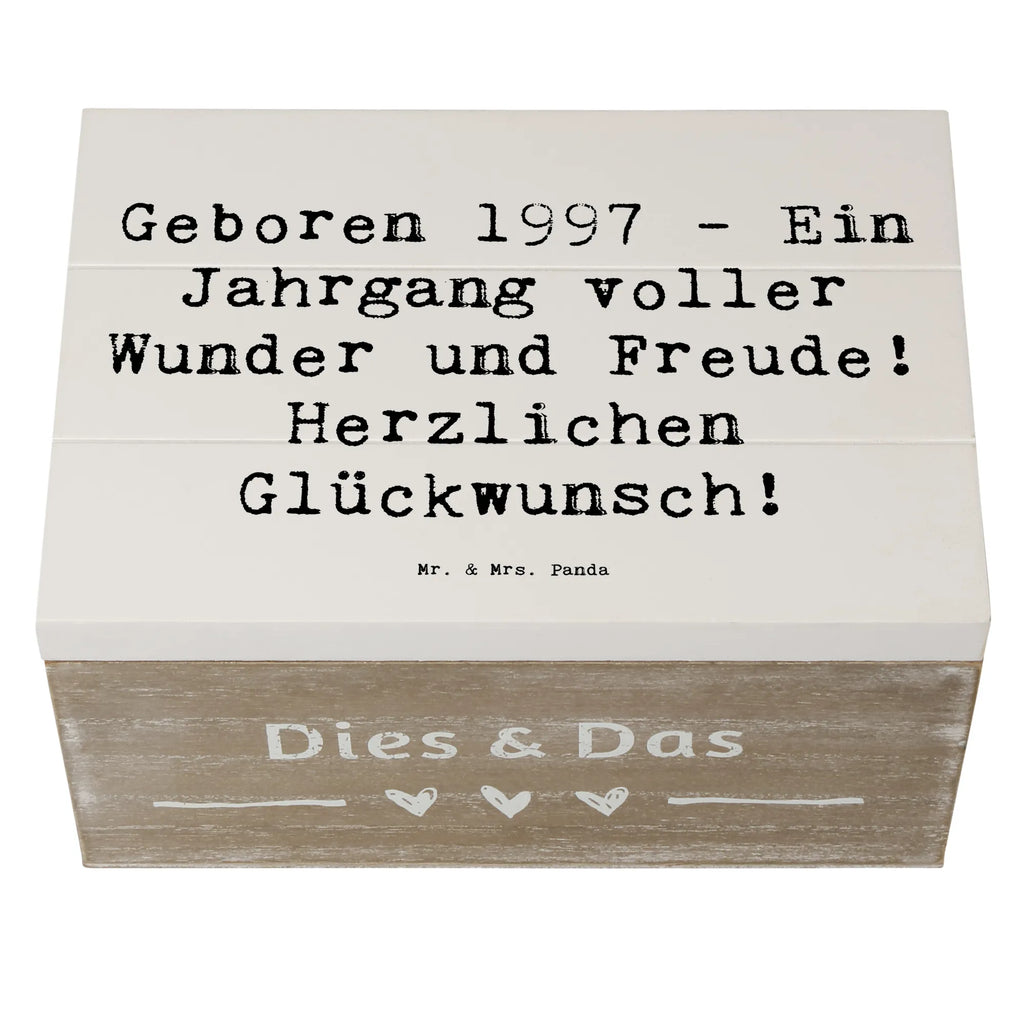 Holzkiste Spruch 1997 Geburtstag Holzkiste, Erinnerungsbox, Geschenkbox, Dekokiste, Schatulle, Truhe, XXL, Aufbewahrungsbox, Geschenkdose, Erinnerungskiste, Schatzkiste, Kiste, Geburtstag, Geburtstagsgeschenk, Geschenk