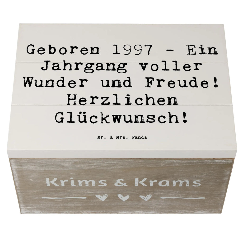 Holzkiste Spruch 1997 Geburtstag Holzkiste, Erinnerungsbox, Geschenkbox, Dekokiste, Schatulle, Truhe, XXL, Aufbewahrungsbox, Geschenkdose, Erinnerungskiste, Schatzkiste, Kiste, Geburtstag, Geburtstagsgeschenk, Geschenk