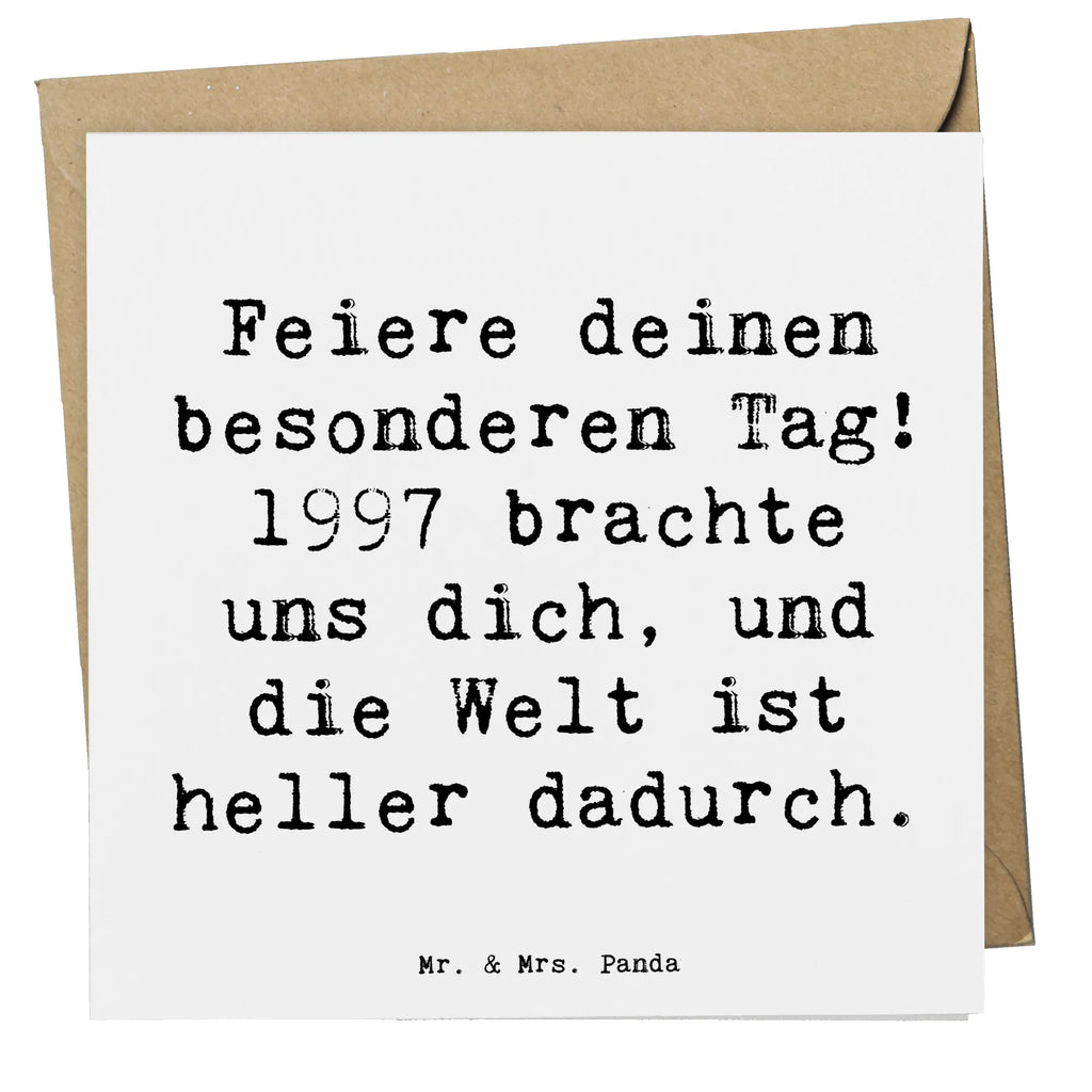 Deluxe Karte Spruch 1997 Geburtstag Karte, Grußkarte, Klappkarte, Einladungskarte, Glückwunschkarte, Hochzeitskarte, Geburtstagskarte, Hochwertige Grußkarte, Hochwertige Klappkarte, Geburtstag, Geburtstagsgeschenk, Geschenk