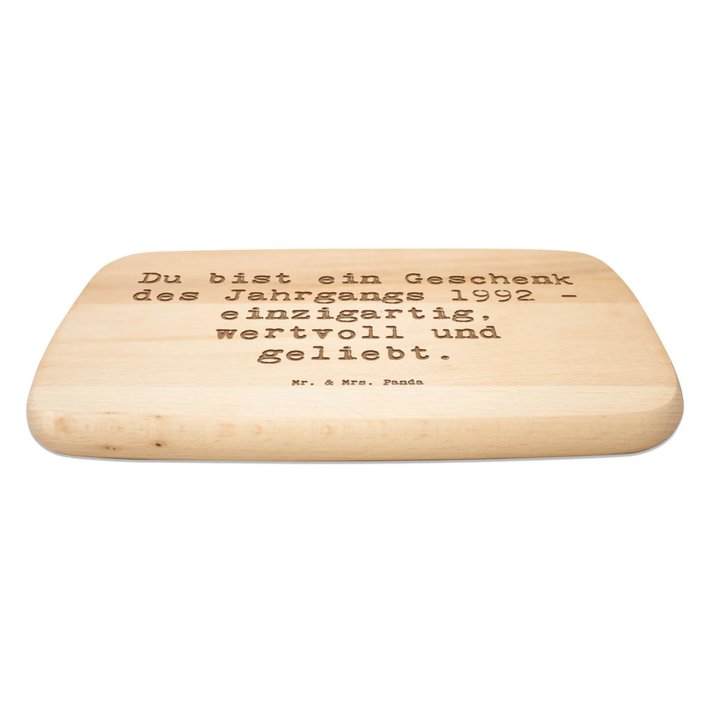 Śniadaniowa deska Przysłowie Du bist ein Geschenk des Jahrgangs 1992 - einzigartig, wertvoll und geliebt. Urodziny, prezent urodzinowy, prezent