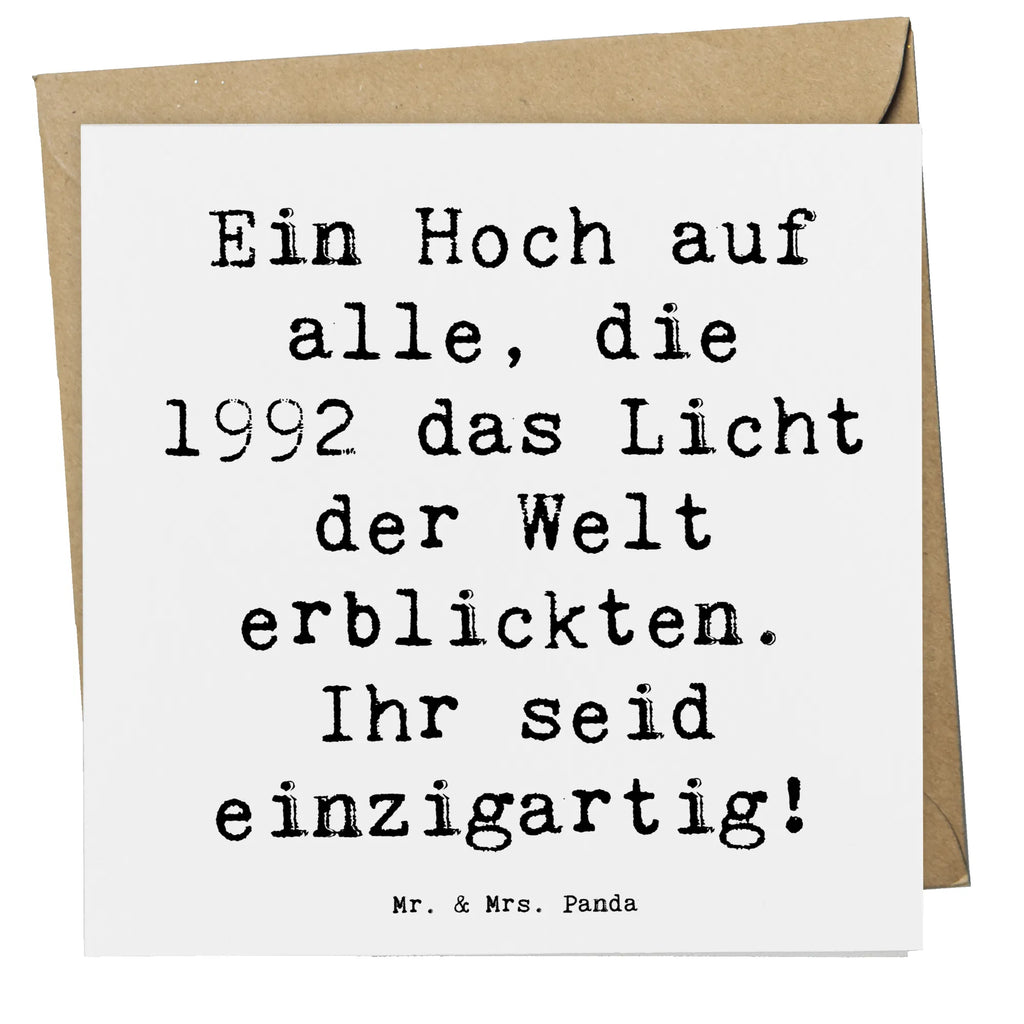 Deluxe Karte Spruch 1992 Geburtstag Einzigartig Hochwertige Klappkarte, Karte, Grußkarte, Geburtstagskarte, Glückwunschkarte, Klappkarte, Einladungskarte, Hochzeitskarte, Hochwertige Grußkarte, Geburtstag, Geburtstagsgeschenk, Geschenk