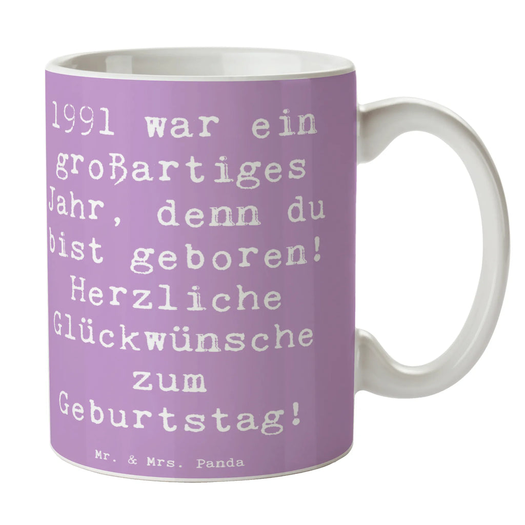 Tasse Spruch 1991 Geburtstag Geschenktasse, Tasse mit Zitaten, Teetasse, Tasse, Bürotasse, Keramiktasse, Kaffeetasse, Tasse mit Motiven, Porzellantasse, Geburtstag, Geburtstagsgeschenk, Geschenk