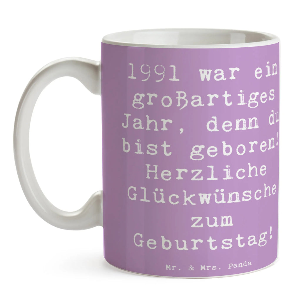 Tasse Spruch 1991 Geburtstag Geschenktasse, Tasse mit Zitaten, Teetasse, Tasse, Bürotasse, Keramiktasse, Kaffeetasse, Tasse mit Motiven, Porzellantasse, Geburtstag, Geburtstagsgeschenk, Geschenk