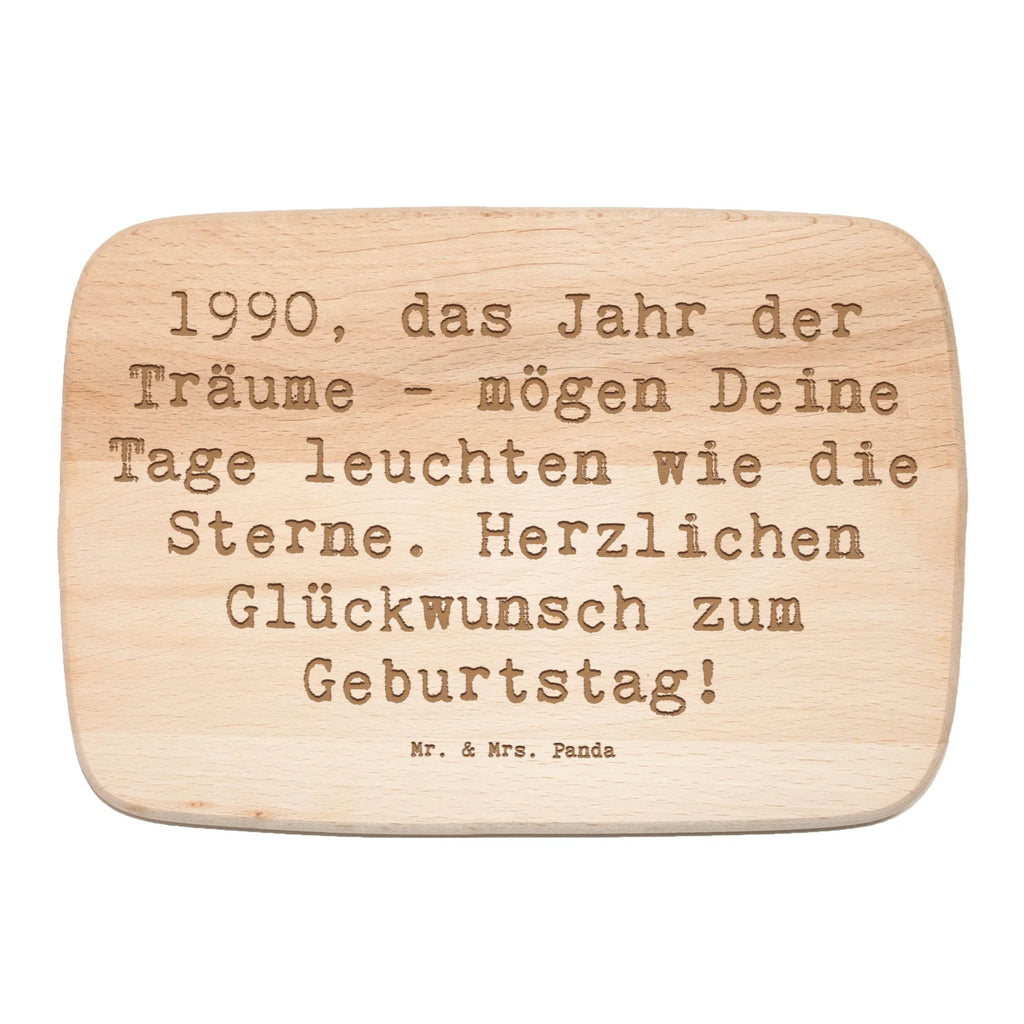 Śniadaniowa deska Przysłowie 1990, das Jahr der Träume - mögen Deine Tage leuchten wie die Sterne. Herzlichen Glückwunsch zum Geburtstag! Urodziny, prezent urodzinowy, prezent