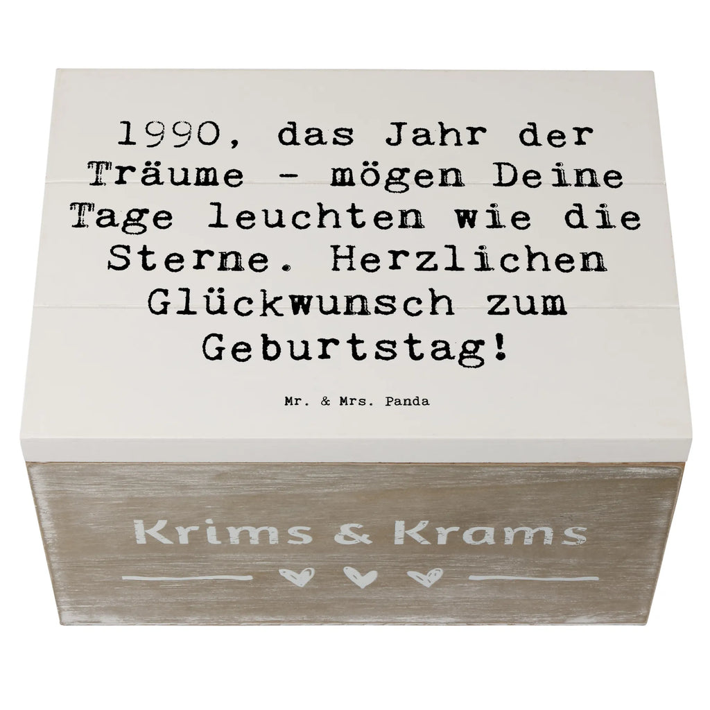 Holzkiste Spruch 1990 Geburtstag Träume Schatzkiste, Erinnerungsbox, Erinnerungskiste, Geschenkbox, Kiste, Aufbewahrungsbox, XXL, Geschenkdose, Dekokiste, Holzkiste, Schatulle, Truhe, Geburtstag, Geburtstagsgeschenk, Geschenk