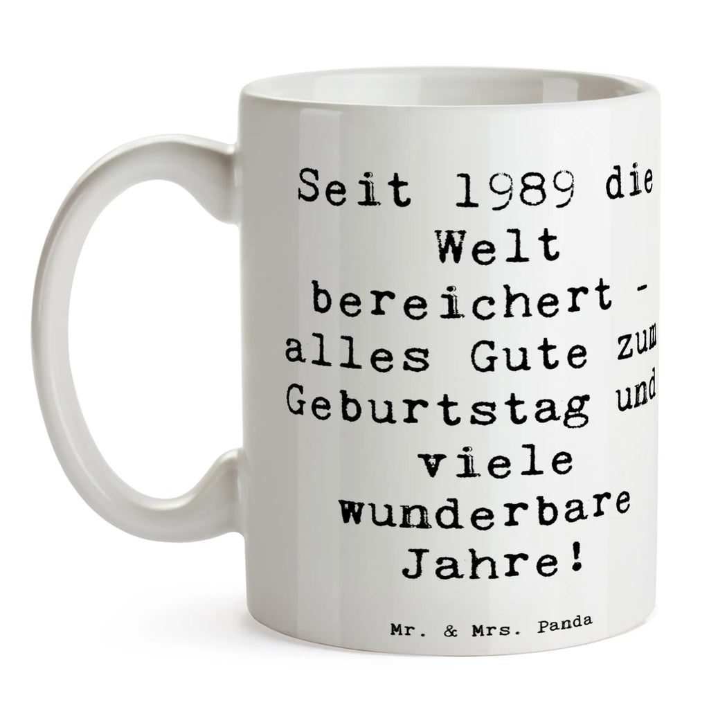 Tasse 1989 Geburtstag Tasse mit Motiven, Kaffeetasse, Keramiktasse, Bürotasse, Geschenktasse, Tasse, Teetasse, Tasse mit Zitaten, Porzellantasse, Geburtstag, Geburtstagsgeschenk, Geschenk
