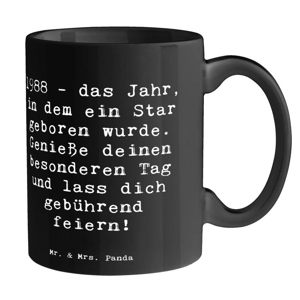 Mug Saying 1988 - das Jahr, in dem ein Star geboren wurde. Genieße deinen besonderen Tag und lass dich gebührend feiern! Geschenktasse, Teetasse, Bürotasse, Tasse mit Zitaten, Tasse mit Motiven, Porzellantasse, Tasse, Keramiktasse, Kaffeetasse, Geburtstag, Geburtstagsgeschenk, Geschenk