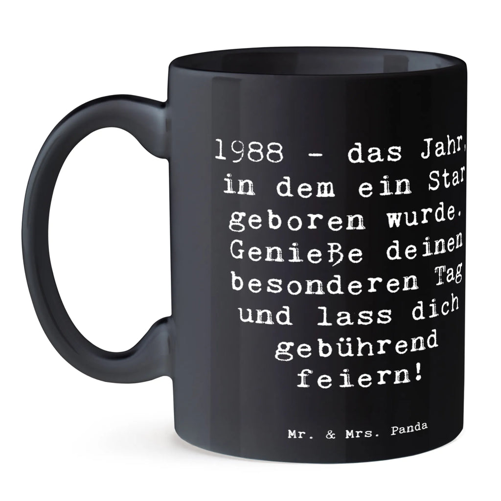 Mug Saying 1988 - das Jahr, in dem ein Star geboren wurde. Genieße deinen besonderen Tag und lass dich gebührend feiern! Geschenktasse, Teetasse, Bürotasse, Tasse mit Zitaten, Tasse mit Motiven, Porzellantasse, Tasse, Keramiktasse, Kaffeetasse, Geburtstag, Geburtstagsgeschenk, Geschenk