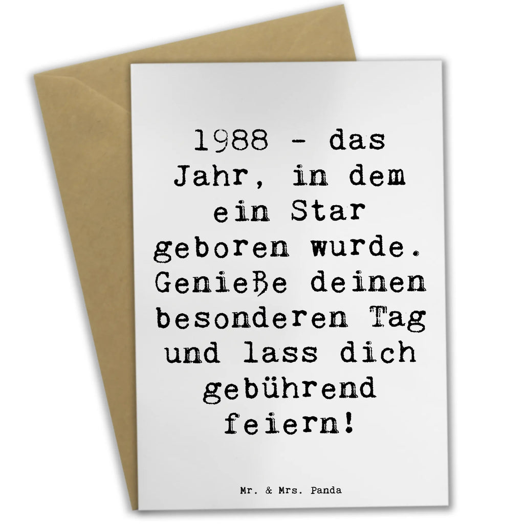 Grußkarte Spruch 1988 Geburtstag Geburtstagskarte, Hochzeitskarte, Glückwunschkarte, Ansichtskarten, Karte, Grußkarte, Einladungskarte, Klappkarte, Geburtstag, Geburtstagsgeschenk, Geschenk