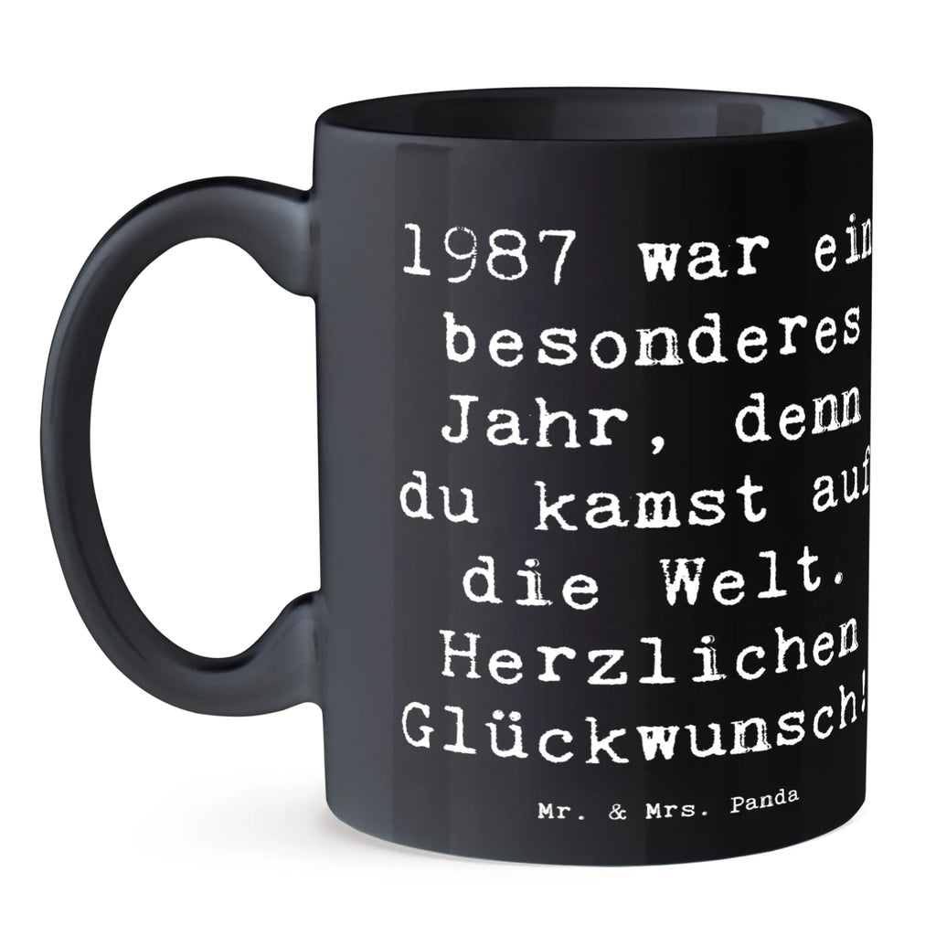 Tasse Spruch 1987 Geburtstag Tasse mit Motiven, Tasse, Geschenktasse, Kaffeetasse, Porzellantasse, Bürotasse, Teetasse, Keramiktasse, Tasse mit Zitaten, Geburtstag, Geburtstagsgeschenk, Geschenk