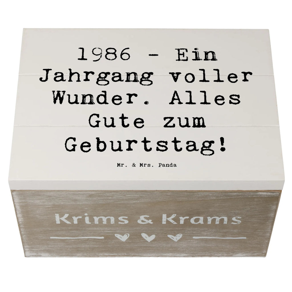 Holzkiste Spruch 1986 Geburtstag Wunder Erinnerungsbox, Kiste, Truhe, Schatulle, Schatzkiste, Holzkiste, Erinnerungskiste, Geschenkdose, Geschenkbox, XXL, Aufbewahrungsbox, Dekokiste, Geburtstag, Geburtstagsgeschenk, Geschenk