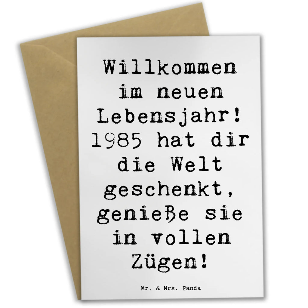 Grußkarte Spruch 1985 Geburtstag Geburtstagskarte, Ansichtskarten, Einladungskarte, Hochzeitskarte, Klappkarte, Karte, Grußkarte, Glückwunschkarte, Geburtstag, Geburtstagsgeschenk, Geschenk