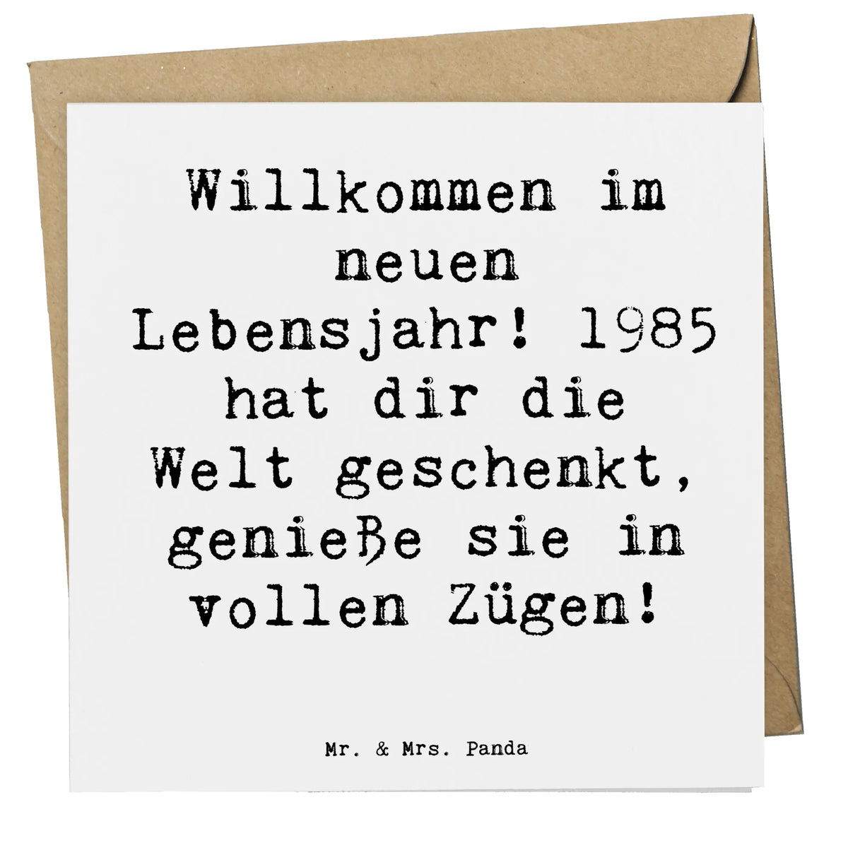 Deluxe Karte Spruch 1985 Geburtstag