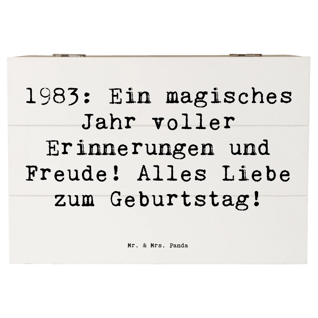 Holzkiste Spruch 1983 Geburtstagserinnerungen Schatulle, Erinnerungskiste, Truhe, Erinnerungsbox, Schatzkiste, Dekokiste, Aufbewahrungsbox, XXL, Geschenkdose, Kiste, Holzkiste, Geschenkbox, Geburtstag, Geburtstagsgeschenk, Geschenk