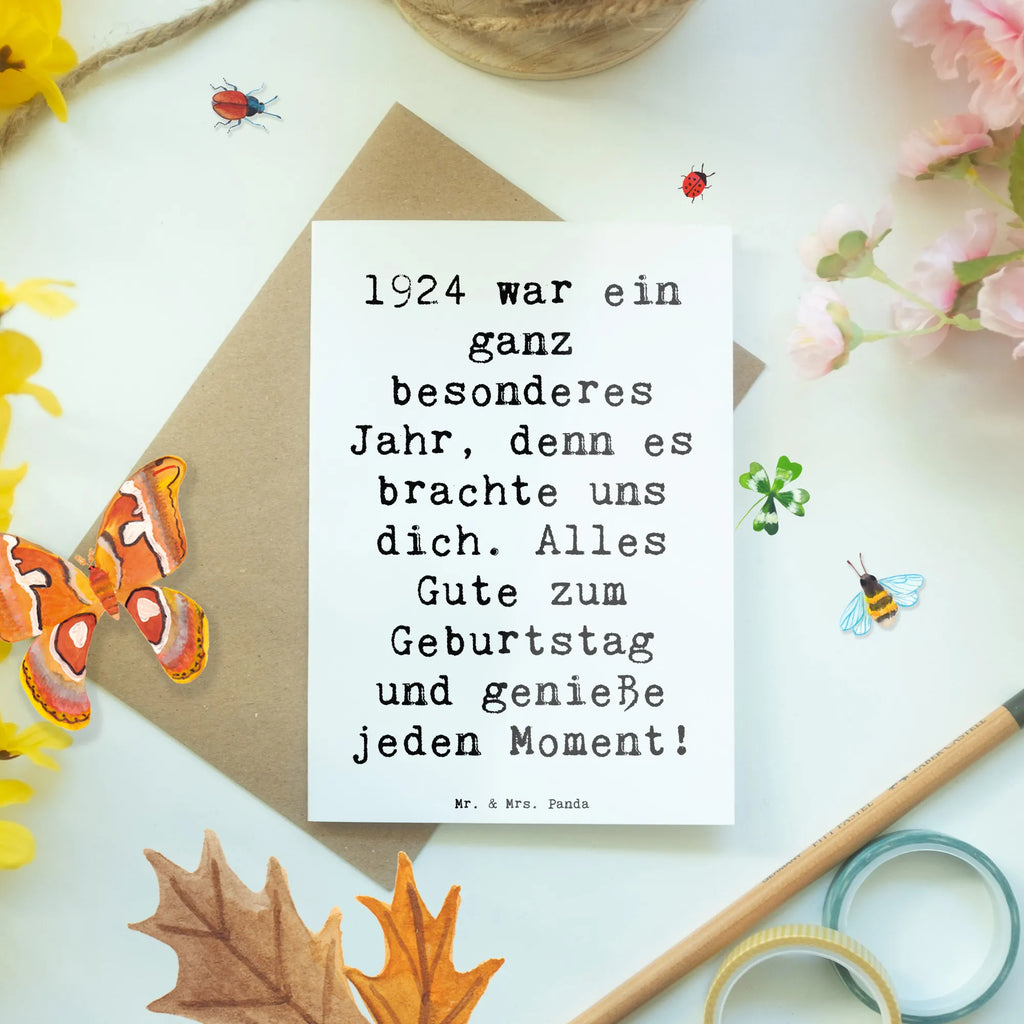 Grußkarte Spruch 1924 Geburtstag Karte, Ansichtskarten, Klappkarte, Geburtstagskarte, Hochzeitskarte, Grußkarte, Glückwunschkarte, Einladungskarte, Geburtstag, Geburtstagsgeschenk, Geschenk