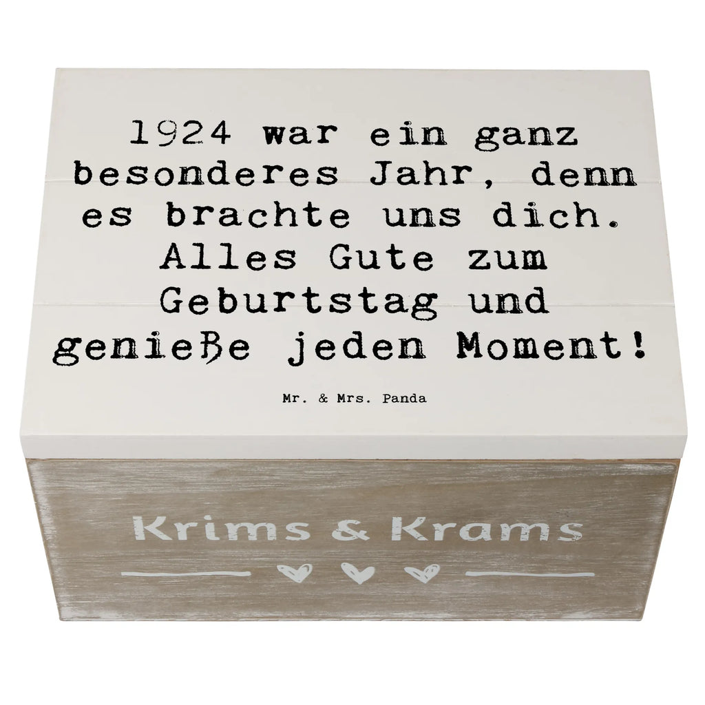 Holzkiste Spruch 1924 Geburtstag Geschenkbox, Aufbewahrungsbox, Geschenkdose, Truhe, Dekokiste, Schatulle, Erinnerungsbox, Schatzkiste, XXL, Holzkiste, Kiste, Erinnerungskiste, Geburtstag, Geburtstagsgeschenk, Geschenk